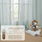 Sheer Linen Curtains 63 inches Long - Image 4