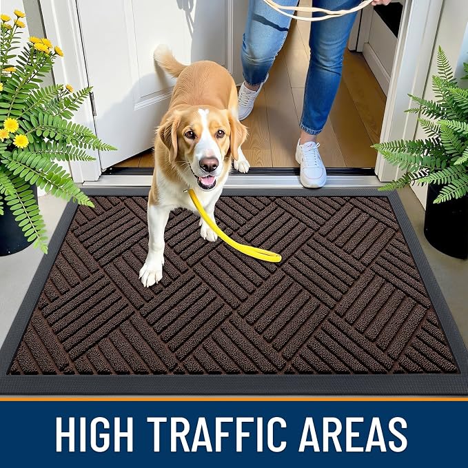OLANLY Front Door Mat Outside Entrance, Waterproof Heavy-Duty Doormat | 29.5x17 - Image 7