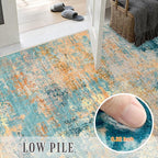 10x12 Area Rug Living Room: Modern Washable Soft Carpet Rosy Haze | - Image 7