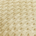 Set of 4 Pale Yellow Decorative Throw Pillow Covers 16x16 Inch Corduroy Pillow - Image 5
