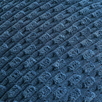 Set of 4 Blue Decorative Throw Pillow Covers 26x26 Inch Corduroy Pillow Covers - Image 5