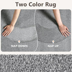 2x10 Grey Runner Rug Washable Non-Slip Soft - Image 9