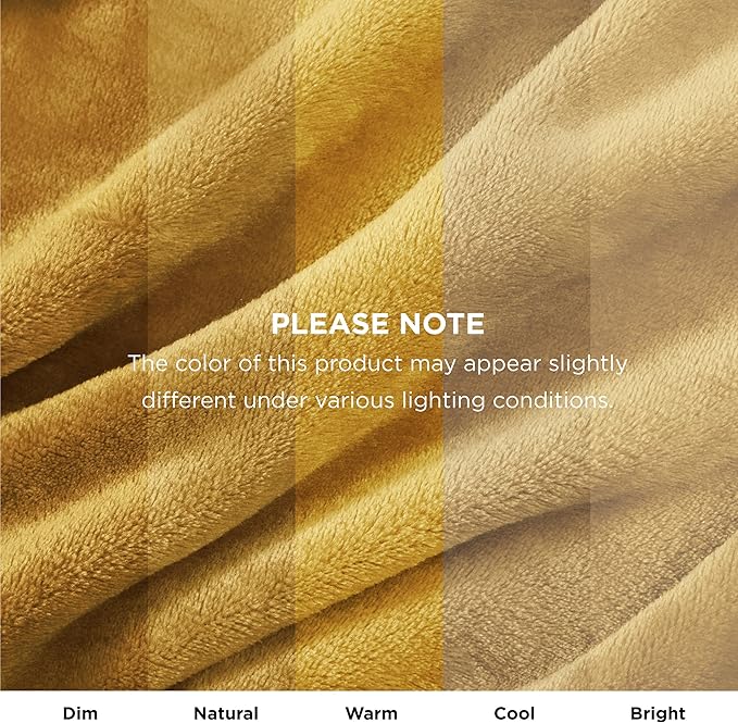 Bedsure GentleSoft Gold Fleece Throw Blanket - Image 3