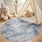 Aelenmu Round Rug 6ft Washable Rug - Image 4