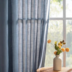 MYSKY HOME Curtains for Living Room 84 Inches Long Semi Sheer Light Filtering - Image 9