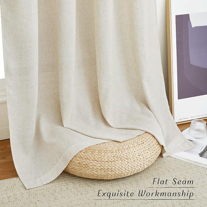 NICETOWN Linen Curtains 96 inches Long - Image 7