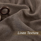RYB HOME Farmhouse Boho Linen Sheer Curtains 90 inches Long - Image 4