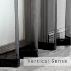 Black Sheer Curtains Dark Color Curtain Panels - Image 6