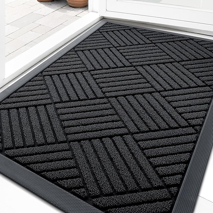 OLANLY Front Door Mat Outside Entrance, Waterproof Heavy-Duty Doormat | 29.5x17 by OLANLY