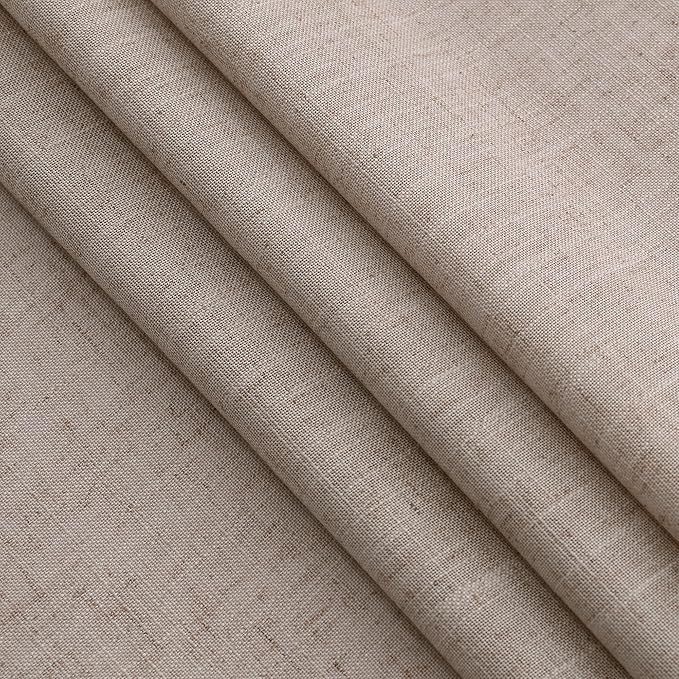 Oatmeal Linen Curtains 120 Inch Extra Long - Image 6