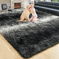 8x10 Extra Large Black and White Fluffy Area Rug Non-Slip by ModernHomeDecor