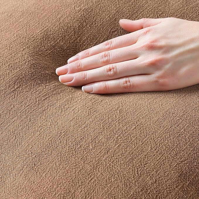 MIULEE Linen Fringe Decorative Fall Lumbar Throw Pillow Covers Brown 12x20 | - Image 2
