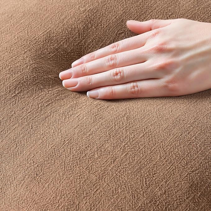 MIULEE Boho Linen Fringe Decorative Fall Throw Pillow Covers Brown 20x20 | Set - Image 2
