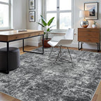 Aelenmu 10x14 Area Rugs for Living Room Washable Dining Room Black Grey | - Image 9