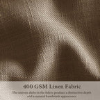 Brown Pinch Pleat Memory Shaped Linen Light Filtering Curtains 96 Inches | 96 - Image 5