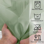 Simplebrand Sage Short Sheer Curtains 45 Inch Length - Image 7