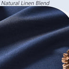 Navy Blue 100% Blackout Curtains 84 Inch Length 2 Panels Set - Image 3