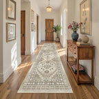 Runner Rug 2x10, Vintage Washable Rugs - Image 5