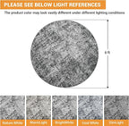 Aelenmu Round Rug 6ft Washable Rug - Image 2
