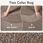 4x6 Coffee/White Area Rug Washable Non-Slip Soft - Image 9