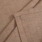 Mocha Brown Linen Semi Sheer Curtains 42X63 Inch Length - Image 9