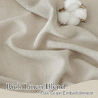 RYB HOME Extra Long Linen Curtains - Image 4