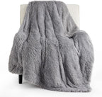 Bedsure GentleSoft Fluffy Grey Throw Blanket, Soft Sherpa Fleece Fuzzy Plush by Unknown