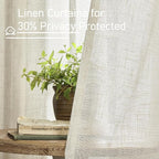 Short Linen Curtains 45 Inches Long - Image 5