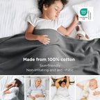 Bedsure GentleSoft 100% Cotton Large Blanket Oversized King - Image 2