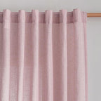 MYSKY HOME 96 Inches Length Pink Curtains - Image 2