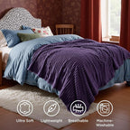 Bedsure Soft Twin XL Blanket for Bed Dorm Purple 66"x90" | Birthday Gifts for - Image 5