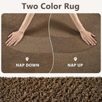3x5 Beige Brown Solid Area Rug Washable Non-Slip Soft - Image 9