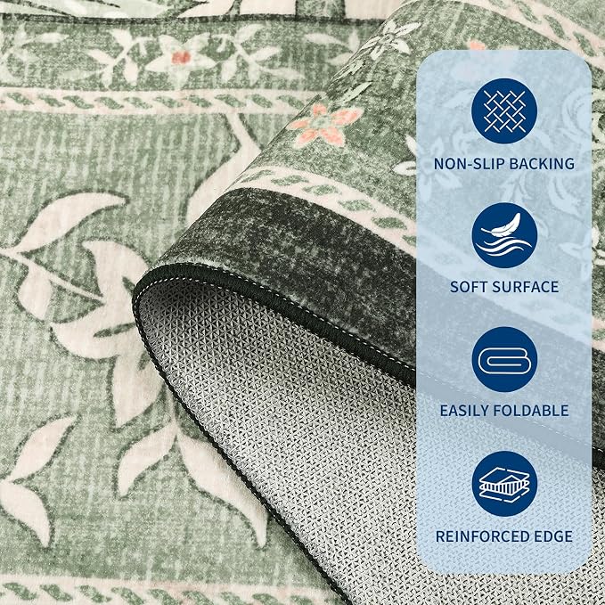 GarveeHome Sage Green 2x3 Door Mat Indoor Rugs - Image 7