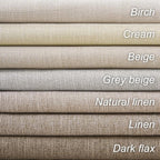 Topfinel 100 Inch Long Black Out Burlap Custom Curtains, Natural Linen Tweed - Image 9