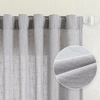 MYSKY HOME 108 Inches Long Ceiling Curtains, Light Filtering Boho Window Sheer - Image 9