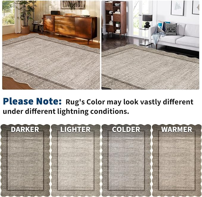 GarveeHome Scalloped Washable Rugs - Image 7