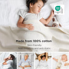 Bedsure GentleSoft 100% Cotton Large Blanket Oversized King - Image 2