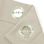 Light Beige Thermal Blackout Curtains/42 x 84 Inch/Set of 2 Panels Room - Image 6