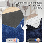 8x10 Area Rug Living Room Bedroom: Fluffy Plush Shag Carpet Blue | - Image 6