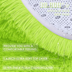 OLANLY Lime Green Round Rugs for Bedroom - Image 5
