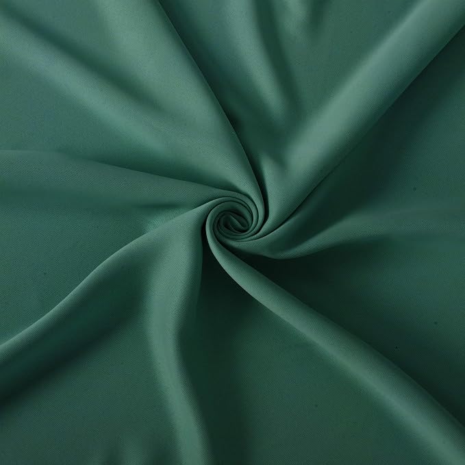 Dark Green Bedroom Blackout Curtains/38 x 54 Inch Long/Set of 2 Curtain - Image 5