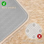 2x8 Bedside Area Rugs for Bedroom Soft Fluffy Shag Beige Rug for Hallway - Image 4