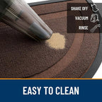 OLANLY Half Circle Front Door Mat Outside 33x21 All-Season Rubber Doormat | - Image 5