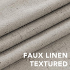 Primitive Linen Curtains 100% Blackout Curtain 63 Inches Long Burlap Fabric - Image 4