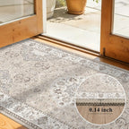 Washable 3x12 Hallway Runner Rug: Vintage Non Slip Soft Rug - Image 2
