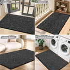 BEQHAUSE Dirt Trapper Door Mat 20" x 32", Non-Slip Washable Doormats, Low - Image 8