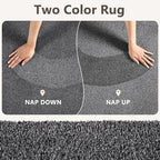 2x6 Black/White Runner Rug Washable Non-Slip - Image 9