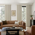 100% Blackout Linen Curtains for Bedroom 84 inches Long, Thermal Insulated Room - Image 9