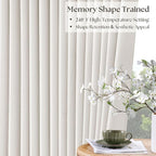 112 Inch Pinch Pleated Blackout Linen Curtains - Image 4