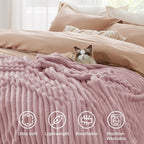 Bedsure Soft Twin XL Blanket for Bed Dorm Pink 66"x90" | Birthday Gifts for - Image 5
